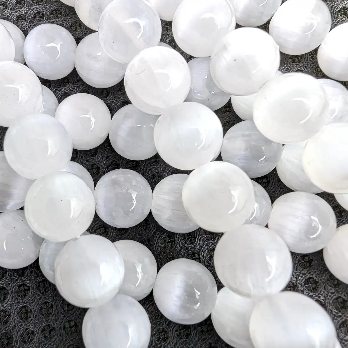 Gorgeous White Selenite Beads, 4 Sizes - Image 7