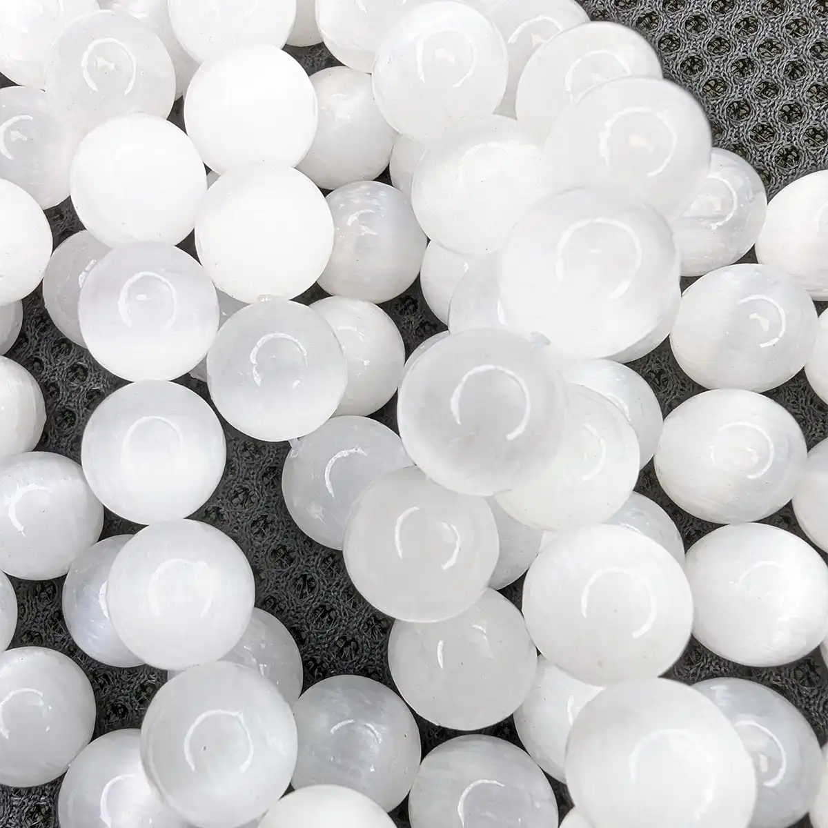 Gorgeous White Selenite Beads, 4 Sizes - Image 5