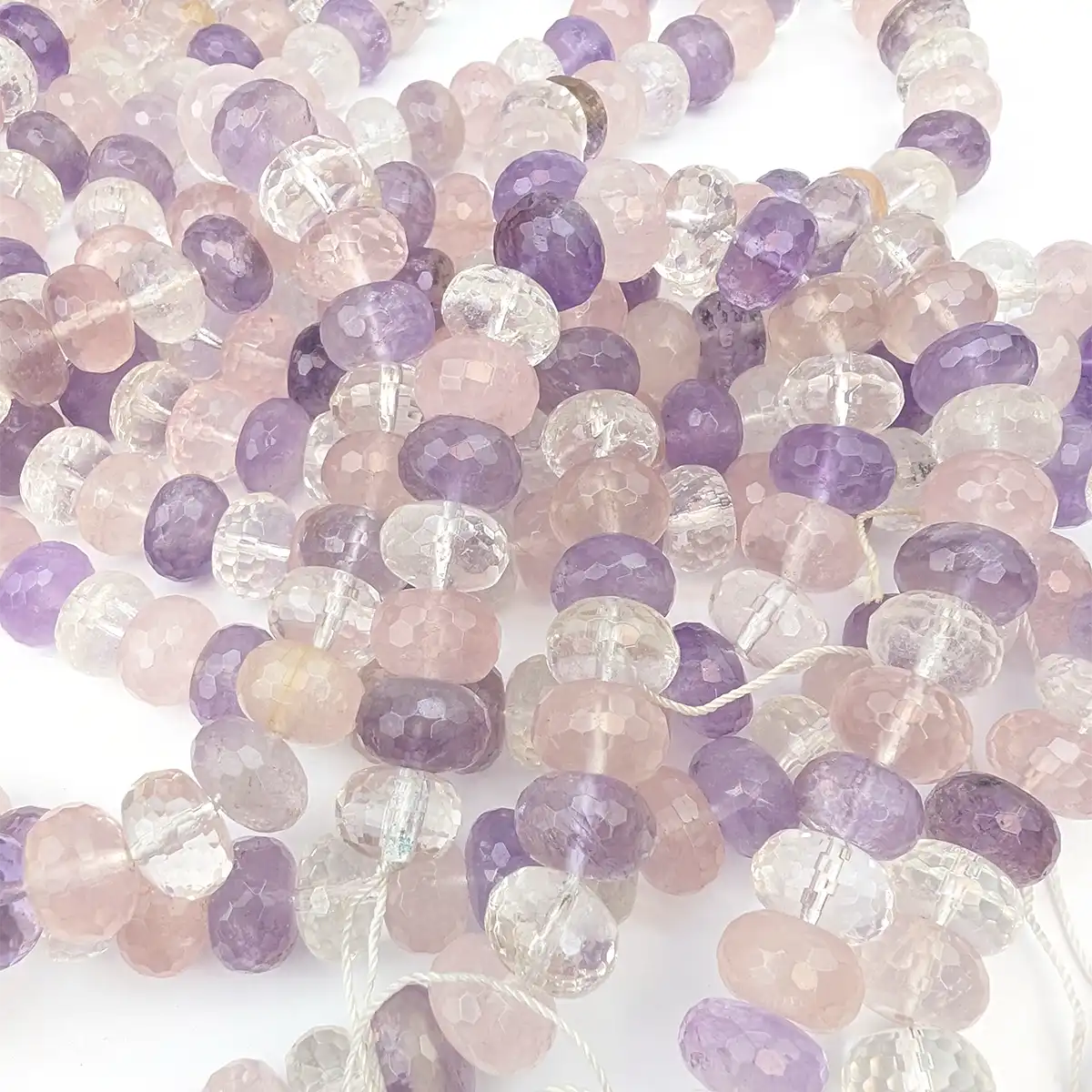 Amethyst, Rose Quartz and Rock Crystal Mix - Image 2