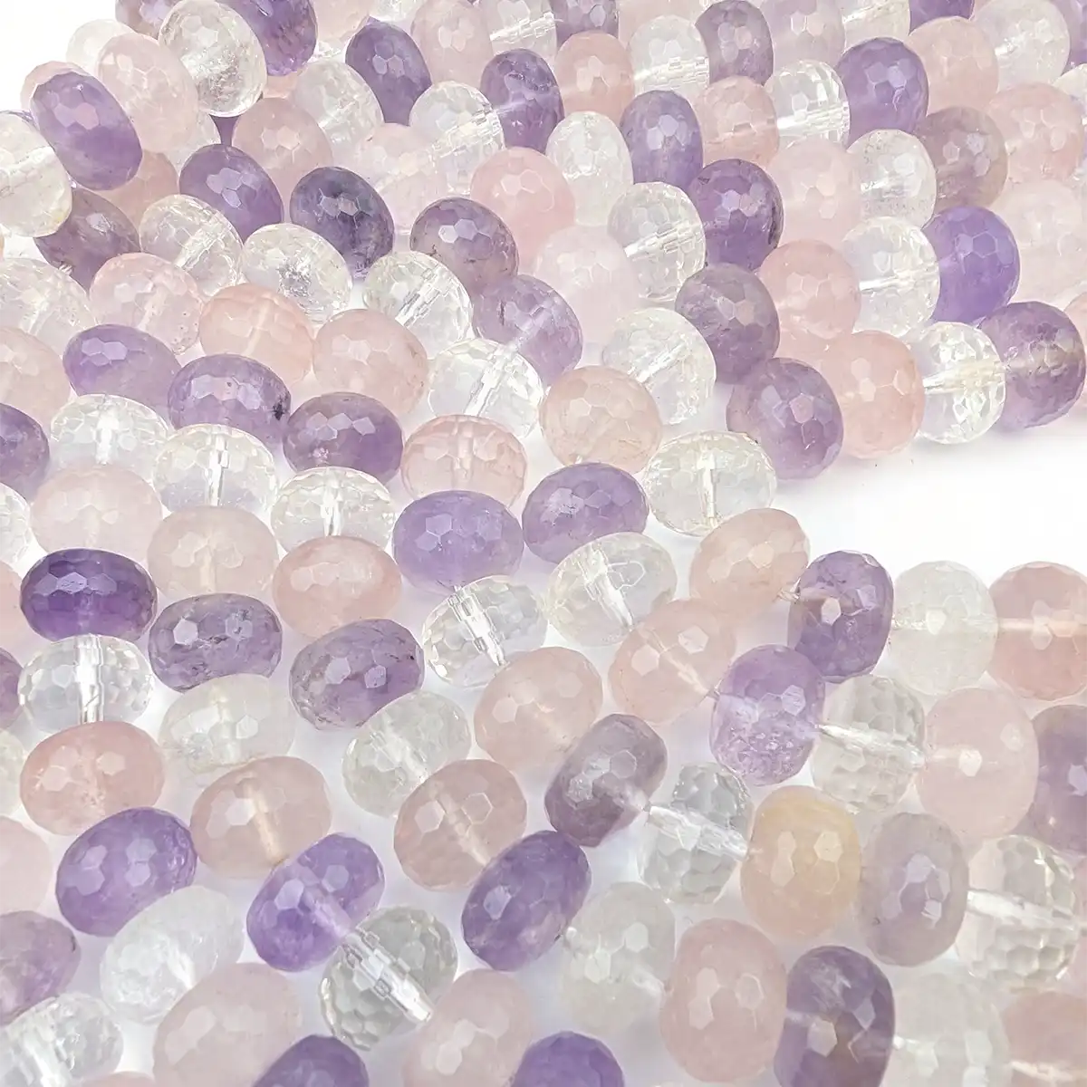 Amethyst, Rose Quartz and Rock Crystal Mix - Image 4